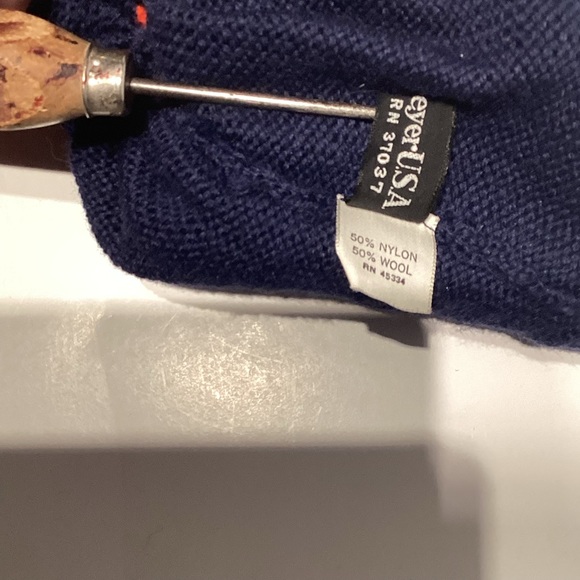 Obermeyer vintage USA stocking beanie hat 50% wool Made in USA - Picture 6 of 6